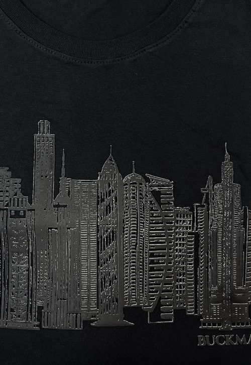 TSHIRT MANGA CURTA GOLA CARECA SILK PRETO