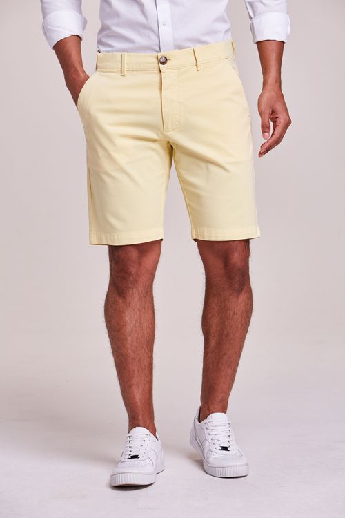 BERMUDA SARJA CHINO AMARELO