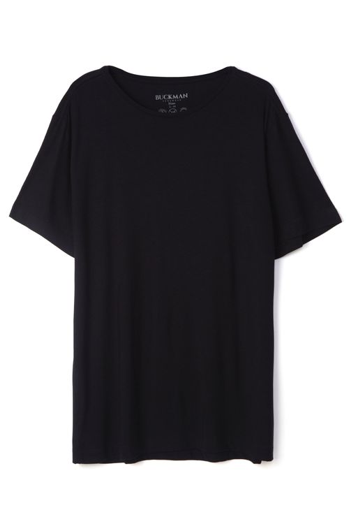 TSHIRT CASUAL VISCO PRETO