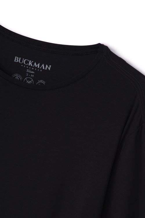 TSHIRT CASUAL VISCO PRETO