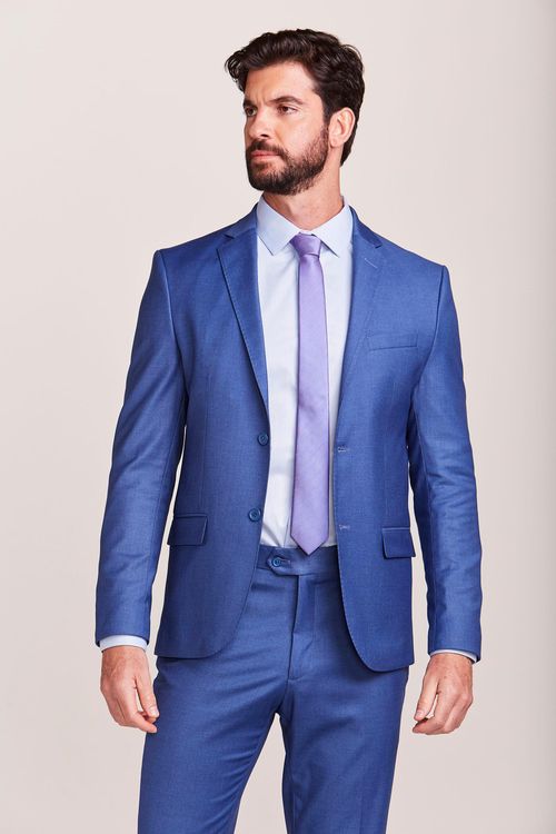 COSTUME SLIM  PV ELASTANO LISO AZUL  JEANS