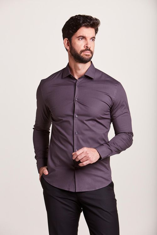 CAMISA MANGA LONGA SOCIAL EXTRA SLIM LISA CHUMBO