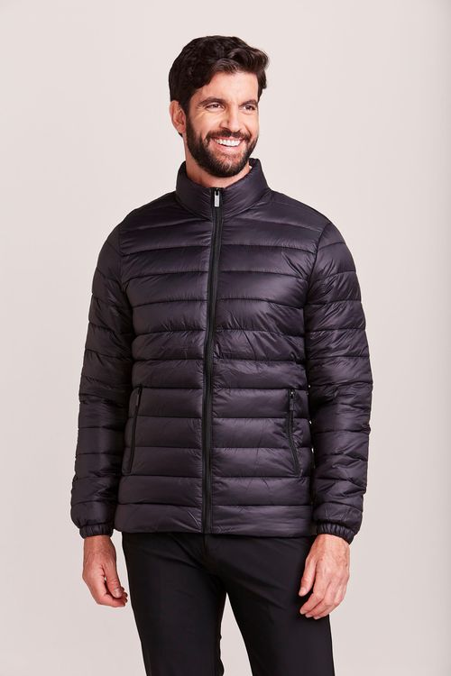 JAQUETA CASUAL PUFFER PRETO