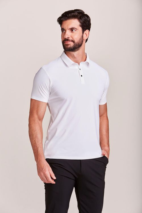POLO M/C CASUAL TECHNO BRANCO