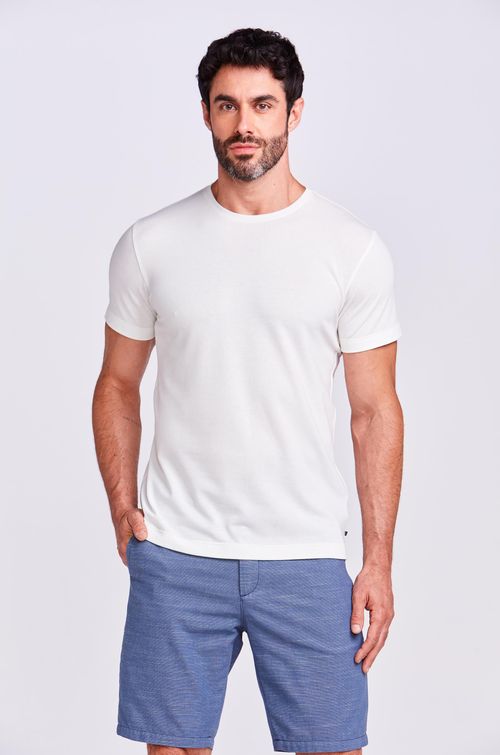 T-SHIRT CASUAL PIQUET OFF WHITE