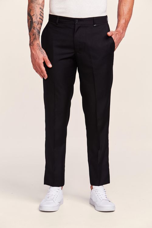 CALÇA ALFAIATARIA LISA PRETO