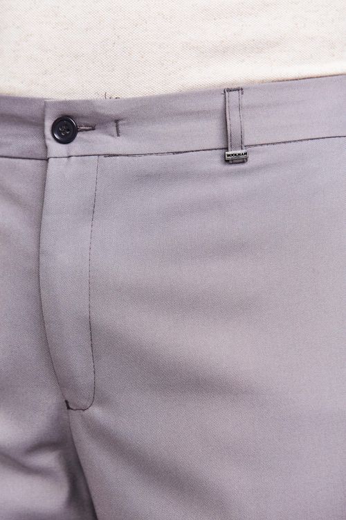 CALÇA ALFAIATARIA LISA CINZA
