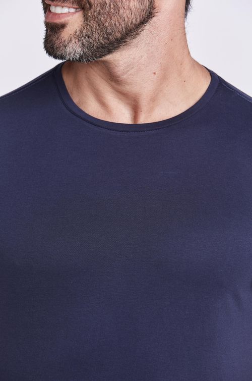 T-SHIRT M/C CASUAL PIMA MARINHO