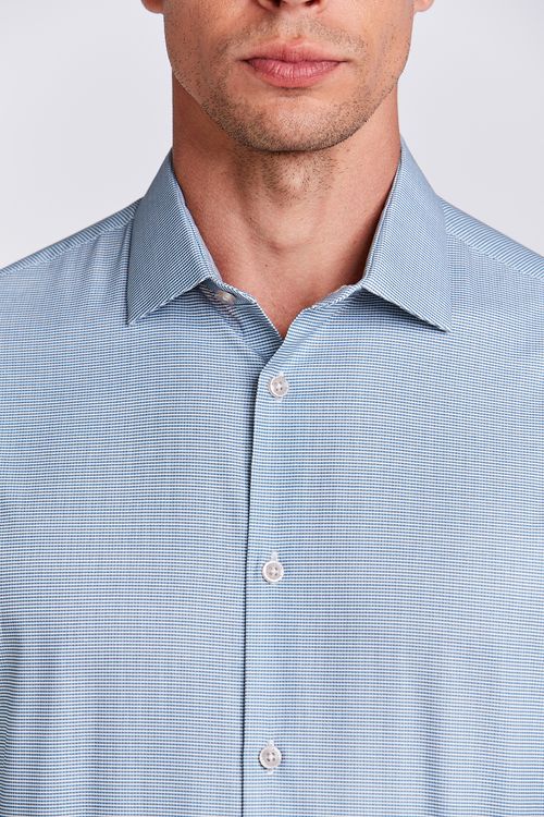 CAMISA M/L CONTEMPORANEO FIO TINTO PIEDE AZUL