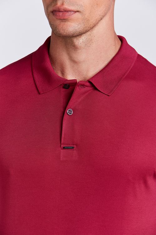 POLO M/C CASUAL VISCO LISA MAGENTA