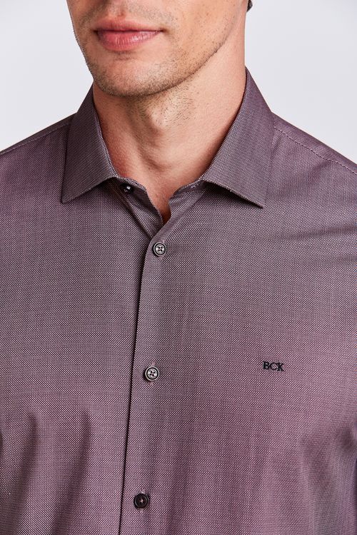 CAMISA M/L CONTEMPORANEO FIO TINTO EYE ROSA