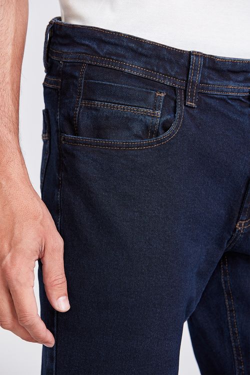 CALÇA JEANS SLIM SP PREMIUM BLACK BLUE