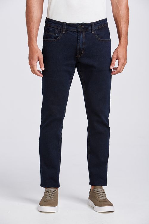 CALÇA JEANS SLIM SP PREMIUM BLACK BLUE