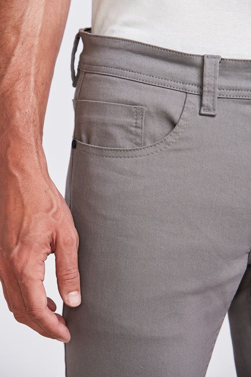 CALÇA FIVE POCKETS CIMENTO