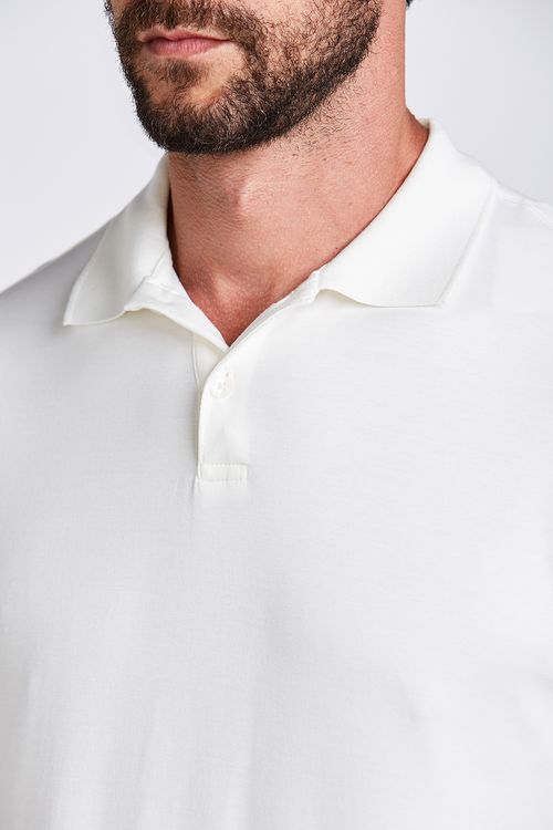 POLO M/C CASUAL PIMA OFF WHITE