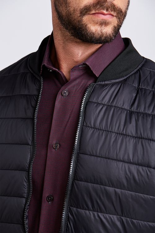 JAQUETA PUFFER NEOPRENE PRETO