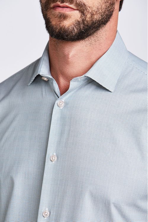 CAMISA M/L CONTEMPORANEO FIO TINTO PIEDE VERDE