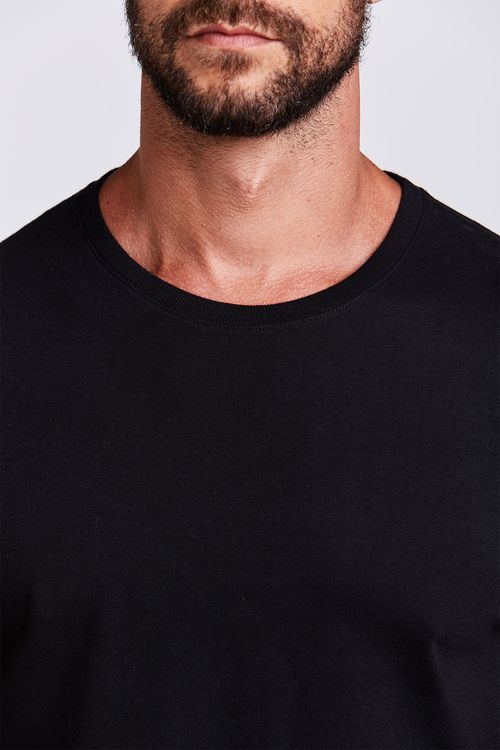 TSHIRT MANGA CURTA BÁSICA PRETO