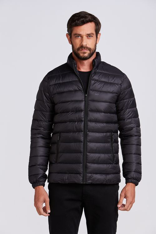 JAQUETA CASUAL PUFFER PRETO