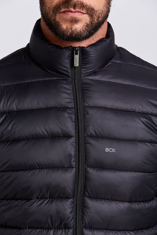 JAQUETA CASUAL PUFFER PRETO