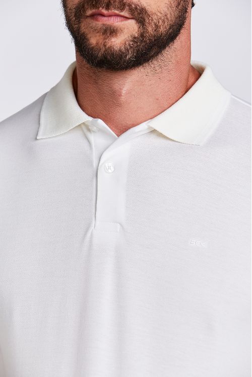 POLO  M/C  PIQUET LISA PA ESSENCIAL OFF WHITE
