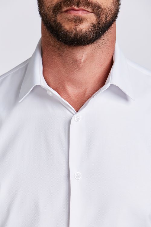 CAMISA M/L CONTEMPORÂNEA EASY IRON BRANCO