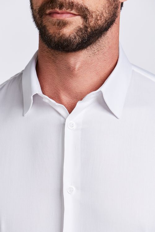 CAMISA CONTEMPORANEA M/L F/L TRICOLINE BRANCO