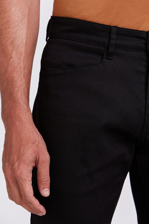 CALÇA CHINO CASUAL SLIM PRETO
