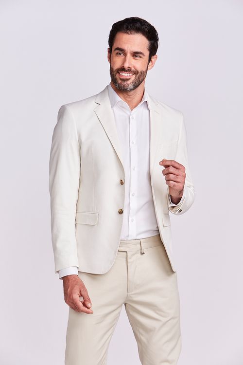 BLAZER CASUAL STRECH OFF WHITE